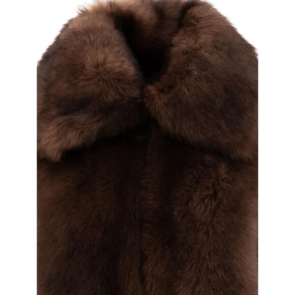 B&W Shearling Coat Tag Size 40 Women - Picture 3 of 4